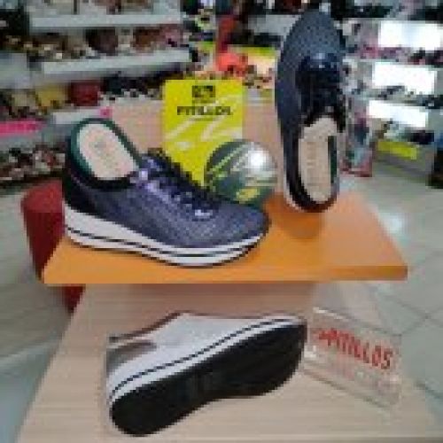Sandalia de Cuña Media Toda Piel Hechas En España BAERCHI 39200 Confort y Moda Madrid