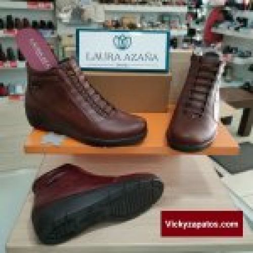 Botín Casual en Piel LAURA AZAÑA 26809 Nueva Colección Otoño Invierno 23 Hecho en España Coslada