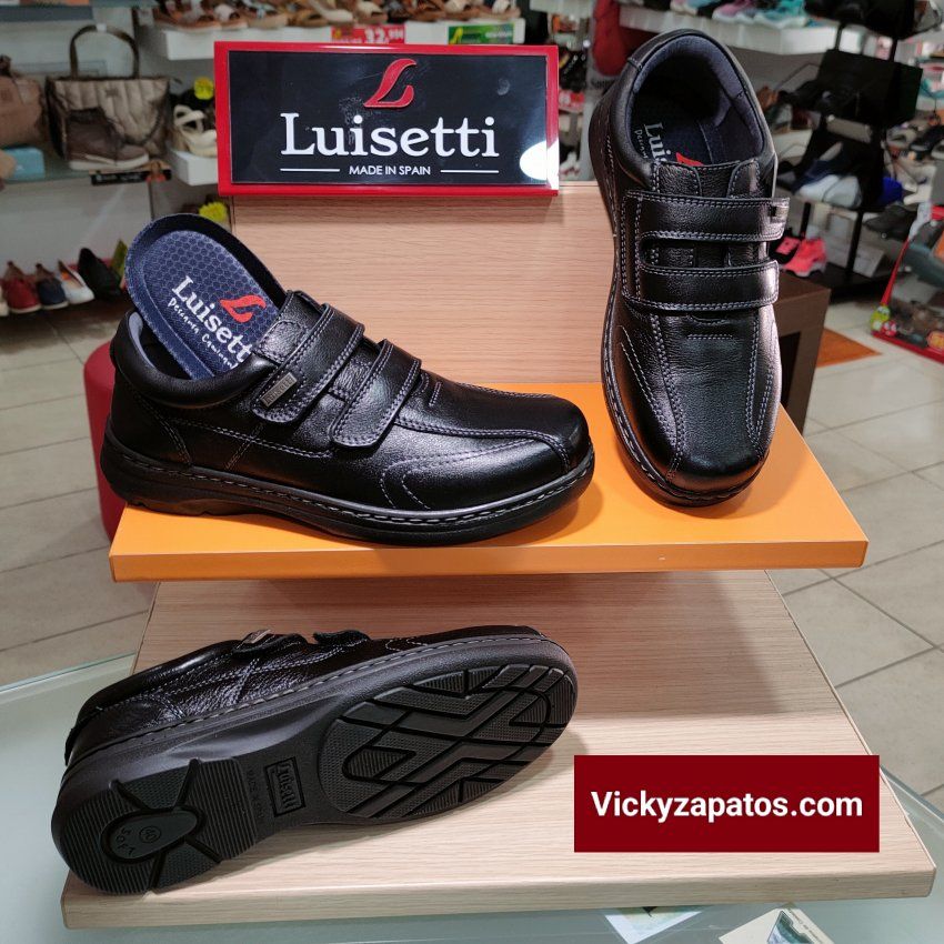 Zapato de Velcros en Piel con Plantilla Extraíble LUISETTÍ 32407 Otoño Invierno 22 Hecho en España Coslada