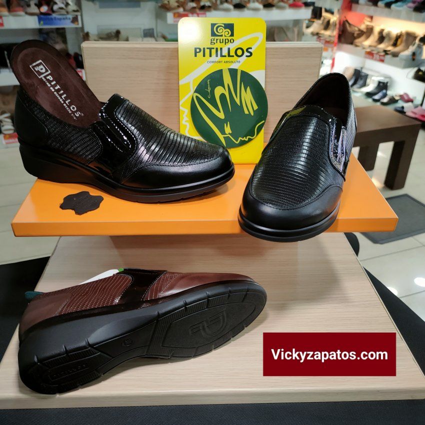 Mocasín de Cuña y Plantilla Extraíble PITILLOS 5313 Nueva Temporada Otoño Invierno  San Fernando