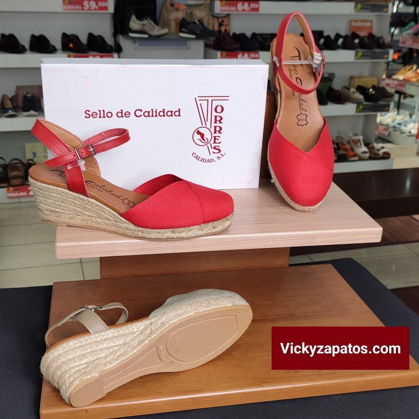 Yutes en Piel a Buen Precio con Planta de Gel y Cuña Media TORRES 5004 Hechas en España