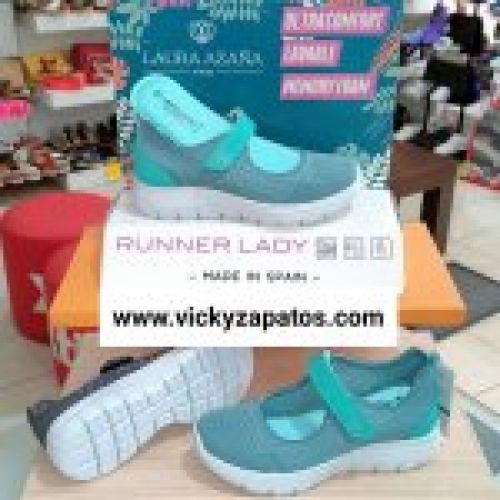 Deportiva Casual Merceditas con Memory Foam LAURA AZAÑA LA24507 HECHAS EN ESPAÑA Coslada