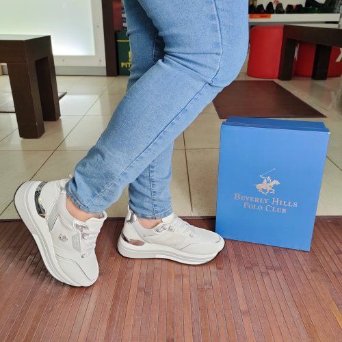 Beverly Hills Polo Club Sophia Mix – Deportivo casual de mujer con cuña baja   VICKY Zapatos