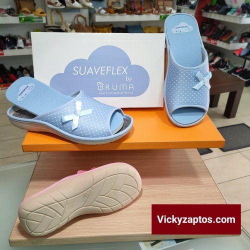 Zapatilla Confort Abierta con Lazo Plantilla Extraíble SUAVEFLEX BY BRUMA HECHAS EN ESPAÑA