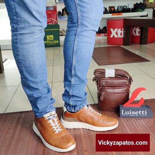 Zapato Casual con Cordón en Piel Grabada LUISETTÍ 36208 Primavera Verano Hecho en España