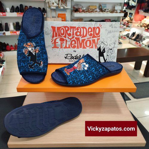 Zapatilla Confort Abierta de Mortadelo y Filemón KOMPAS 571 HECHAS EN ESPAÑA Coslada