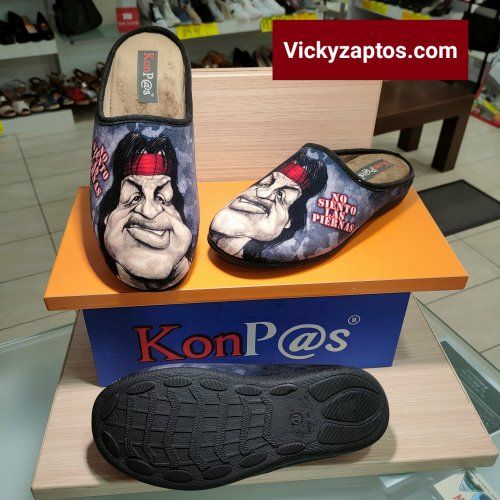 Zapatilla De Hombre con Serigrafía de RAMBO  KOMPAS 526 Hechas en España Coslada