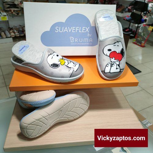 Zapatilla Confort Pala de SNOPY SUAVEFLEX BY BRUMA HECHAS EN ESPAÑA Coslada