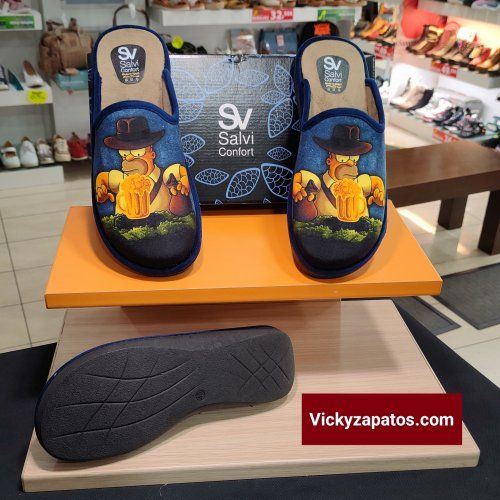 Zapatillas de LOS SIMPSON Con Plantilla Extraíble SALVI T398 HECHAS EN ESPAÑA COSLADA