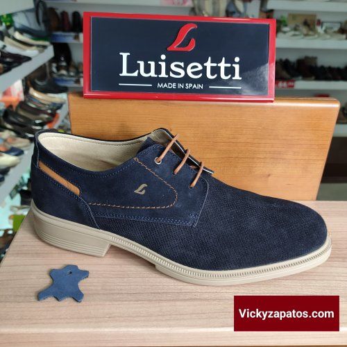 Zapato de Vestir Todo en Piel Afelpada LUISETTÍ 28724 Hechos en España