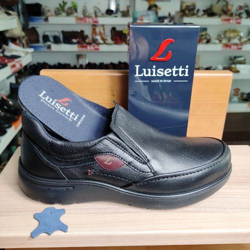 Luisetti 310110– Zapato mocasín confort de piel color negro | VickyZapatos