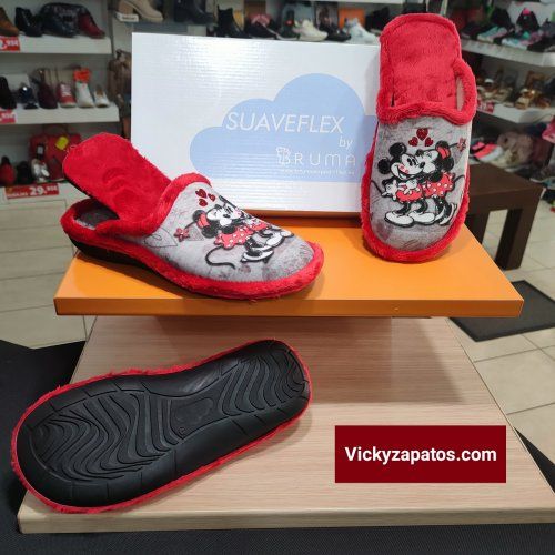 Zapatilla Confort Micky Besos con Plantilla Extraíble SUAVEFLEX BY BRUMA HECHAS EN ESPAÑA  Coslada